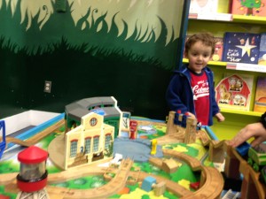 playing at the bookstore
