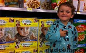 Charlie on a box of Cheerios