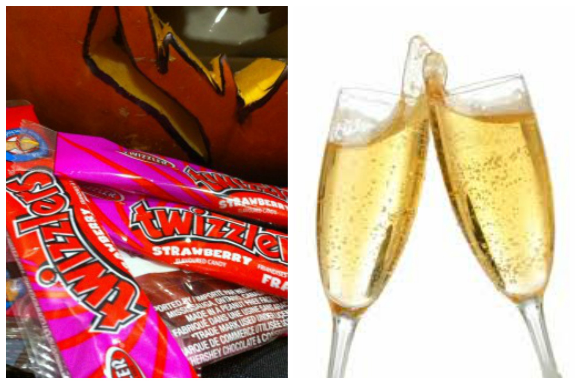 Champagne and Twizzlers