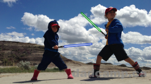 How To Add Lightsabers To Photos - DadCAMP