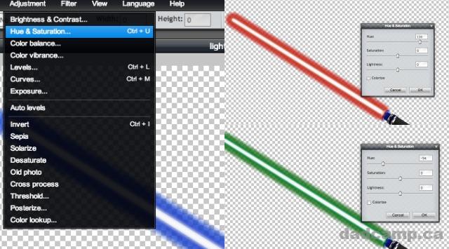 How To Photoshop Lightsabers Into Photos