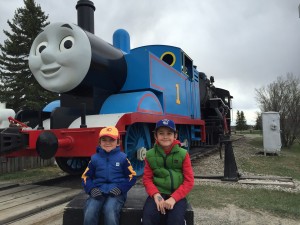 Charlie and Zacharie with Thomas